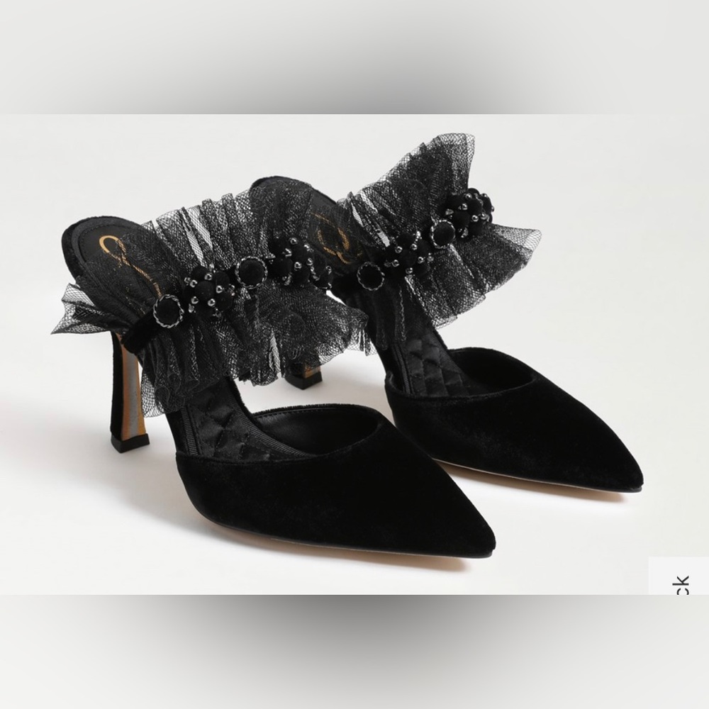NEVER WORN SIZE 8.5 Sam Edelman HUGHES MULE PUMP (Black)